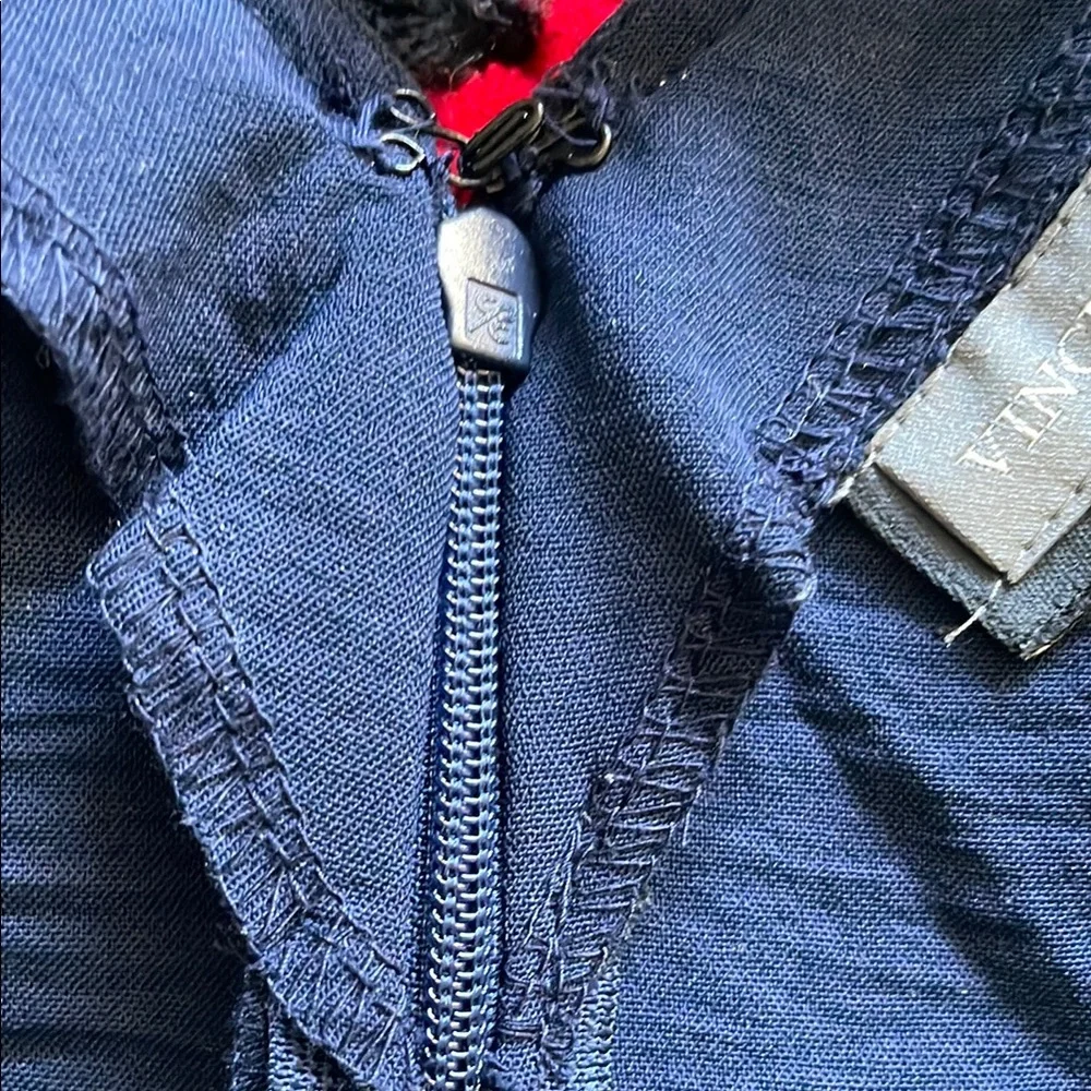 VINCE CAMUTO Womens Sleeveless Tie Waist Jumpsut Navy Blue Size S - Picture 8 of 9